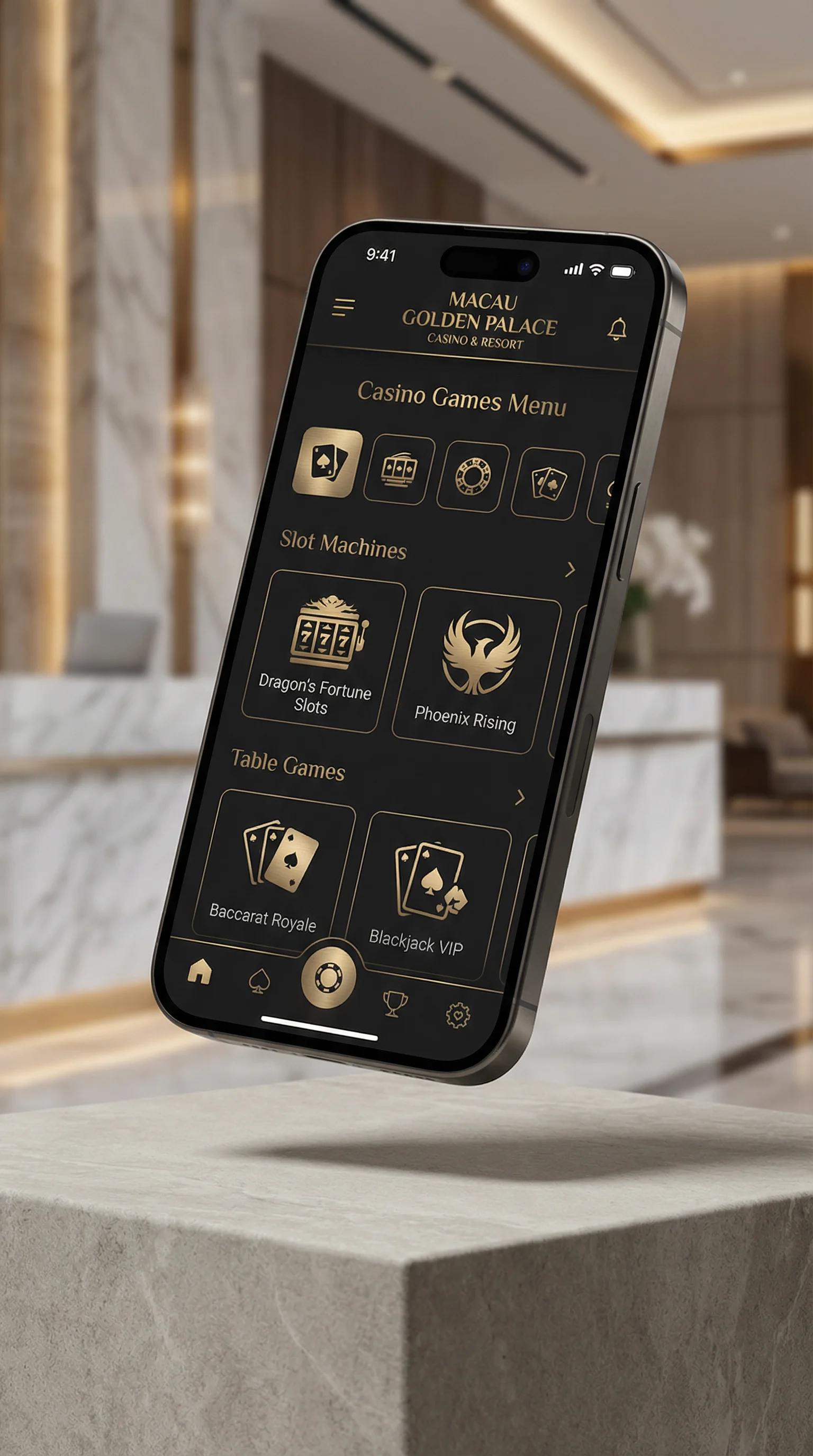 澳门新葡京手机APP界面展示